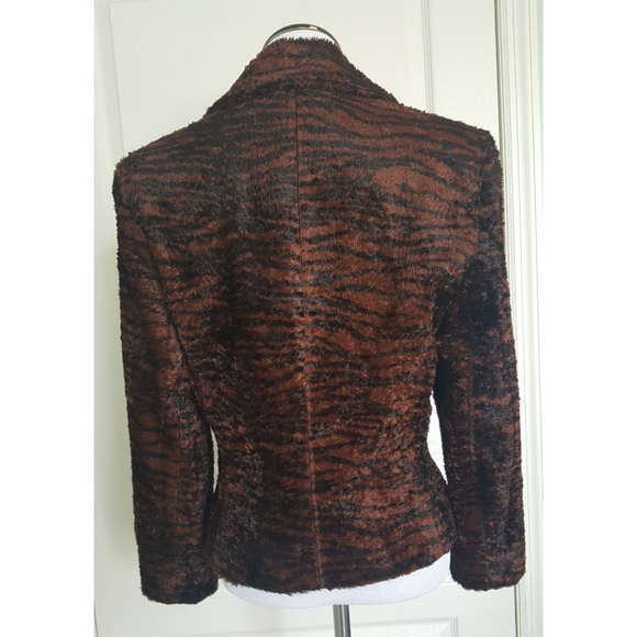 Louben Vintage faux fur animal print jacket - Picture 3 of 7